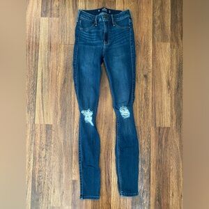 Hollister Dark Blue High-Rise Jean Legging, Sz. 23x30, 00L